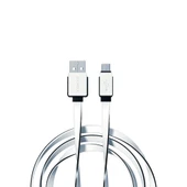 Syrox C63 Micro USB Şarj ve USB Data Kablosu Yassı 2.0A 1.2mt Beyaz - 2