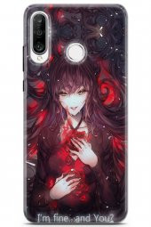 Huawei P30 Lite 2020 Uyumlu Kılıf Anime 18 Im Fine Parlak Kılıf Siyah - 1