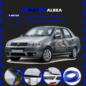 Fiat Albea Oto Araç Kapı Koruma Fitili 5metre Parlak Mavi Renk - 1