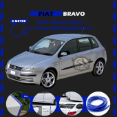 Fiat Bravo Oto Araç Kapı Koruma Fitili 5metre Parlak Mavi Renk thumbnail 1