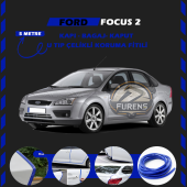 Ford Focus 2 Oto Araç Kapı Koruma Fitili 5metre Parlak Mavi Renk - 1