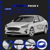 Ford Focus 4 Oto Araç Kapı Koruma Fitili 5metre Parlak Mavi Renk thumbnail 1