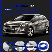 Hyundai İ30 Oto Araç Kapı Koruma Fitili 5metre Parlak Mavi Renk thumbnail 1