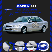 Mazda 323 Oto Araç Kapı Koruma Fitili 5metre Parlak Mavi Renk thumbnail 1