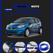 Nissan Note Oto Araç Kapı Koruma Fitili 5metre Parlak Mavi Renk thumbnail 1