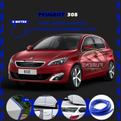 Peugeot 308 Oto Araç Kapı Koruma Fitili 5metre Parlak Mavi Renk thumbnail 1