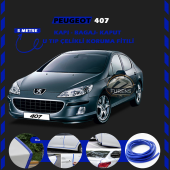 Peugeot 407 Oto Araç Kapı Koruma Fitili 5metre Parlak Mavi Renk thumbnail 1