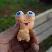Anahtarlık Sevimli Emoji Göz Anahtarlık - 3