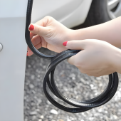 Bmw E60 Oto Araç Kapı Koruma Fitili 5metre Parlak Siyah Renk thumbnail 3