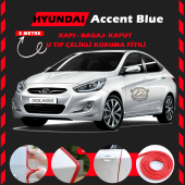 Hyunda Accent Blue Oto Araç Kapı Koruma Fitili 5metre Parlak Kırmızı Renk thumbnail 1