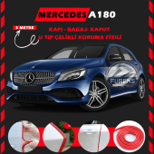Mercedes A180 Oto Araç Kapı Koruma Fitili 5metre Parlak Kırmızı Renk thumbnail 1