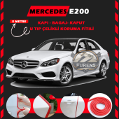 Mercedes E200 Oto Araç Kapı Koruma Fitili 5metre Parlak Kırmızı Renk - 1