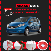 Nissan Note Oto Araç Kapı Koruma Fitili 5metre Parlak Kırmızı Renk thumbnail 1