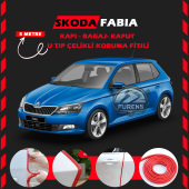 Skoda Fabia Oto Araç Kapı Koruma Fitili 5metre Parlak Kırmızı Renk thumbnail 1