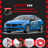 Volvo S60 Oto Araç Kapı Koruma Fitili 5metre Parlak Kırmızı Renk - 1