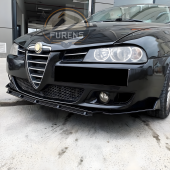Alfa Romeo 157 Uyumlu Brabus Ön Lip 3 Parça Kanatlı Lip - 2