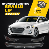 Hyundai Elantra Uyumlu Brabus Ön Lip 3 Parça Kanatlı Lip - 1