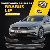 Vw Passat B8 Uyumlu Brabus Ön Lip 3 Parça Kanatlı Lip - 1