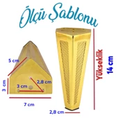 Ovit Koltuk Baza Puf Sehpa Tv Ünite Masa Mobilya Ayağı Ayakları Metal Ayakları 14 Cm Altın thumbnail 3