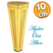 Ovit Koltuk Baza Puf Sehpa Tv Ünite Masa Mobilya Ayağı Ayakları Metal Ayakları 14 Cm Altın thumbnail 1