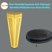 Ovit Koltuk Baza Puf Sehpa Tv Ünite Masa Mobilya Ayağı Ayakları Metal Ayakları 14 Cm Altın thumbnail 5