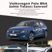 Volksvogen Polo MK6 Parlak Siyah Yalancı Çakma Sahte Sunroof thumbnail 1