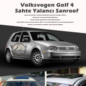 Volksvogen Golf 4 Parlak Siyah Yalancı Çakma Sahte Sunroof - 1