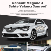 Renault Megane 4 Parlak Siyah Yalancı Çakma Sahte Sunroof - 1