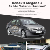 Renault Megane 2 Parlak Siyah Yalancı Çakma Sahte Sunroof thumbnail 1