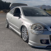 Opel Astra G 1998, 1999, 2000, 2001, 2002, 2003, 2004 Uyumlu  Yarasa Batman Ayna Kapağı Piano Black thumbnail 2