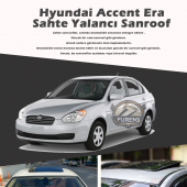 Hyundai Accent Era Parlak Siyah Yalancı Çakma Sahte Sunroof thumbnail 1