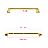 Alperen Mobilya Mutfak Dolabı Çekmece Dolap Kapak Kulpu Düz 160 Mm Kulbu Gold Altın Metal Kulpları thumbnail 2
