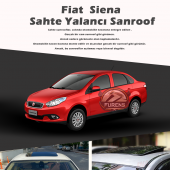 Fiat Siena Parlak Siyah Yalancı Çakma Sahte Sunroof - 1