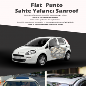 Fiat Punto Parlak Siyah Yalancı Çakma Sahte Sunroof - 1