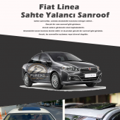 Fiat Linea Parlak Siyah Yalancı Çakma Sahte Sunroof - 1