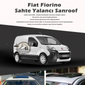 Fiat Fiorino Parlak Siyah Yalancı Çakma Sahte Sunroof - 1