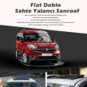 Fiat Doblo Parlak Siyah Yalancı Çakma Sahte Sunroof thumbnail 1
