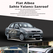Fiat Albea Parlak Siyah Yalancı Çakma Sahte Sunroof - 1
