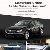 Chevrolet Cruze Parlak Siyah Yalancı Çakma Sahte Sunroof - 1