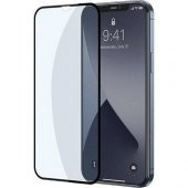 BASEUS 0.3MM 2 Adet İphone 12, 12 Pro Full Kaplama Kırılmaz Ekran Koruyucu, Anti Blue Light - 1