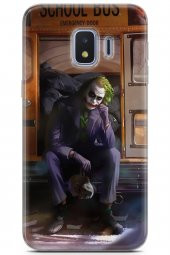 Samsung Galaxy J2 Core Uyumlu Kılıf Supers 05 Joker Poster Koruma Kılıfı Mor - 1