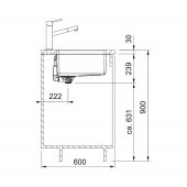 Franke Maris MRX 110-55 Tezgah Altı Çelik Eviye - 3