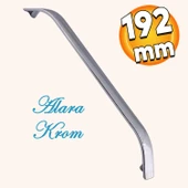 Alara Mobilya Mutfak Dolabı Çekmece Dolap Kapak Kulpu Düz Metal Kulp Kulbu Kulpu 192 mm Krom thumbnail 1