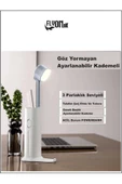 3+1 Şarjlı Kitap Okuma Lambası , Fener 3 Kademeli ,Acil durum Powerbank ve Telefon Tutucu Lamba - 3