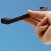 10 Adet Gölcük Düz Siyah Mobilya Mutfak Dolap Çekmece Dolabı Metal Kulpu Kulbu Kulpları 224 Mm thumbnail 4