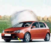 VW Golf 5 2006-2007-2008 Ön Tampon Sol Sis Farı 1T0941699D - 1