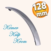 Kemer Mobilya Mutfak Dolabı Çekmece Dolap Kapak Kulpu Düz Metal Kulp Kulbu Kulpu 128 Mm Krom - 1