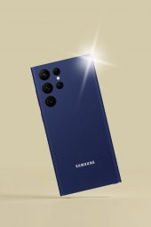 Lacivert Galaxy S22 Ultra Kaplama Arka Ve Yan Full Kaplayan Koruyucu Body Hydrogel Kaplama - 1