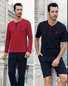BirolGaye Capcella 4 Lü Erkek Çeyizlik Pijama Takımı - 1