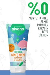 Siveno %100 Doğal Bebek Güneş Kremi Leke Karşıtı Antioksidan Nemlendirici Bitkisel Vegan UVA UVB SPF50 - 3
